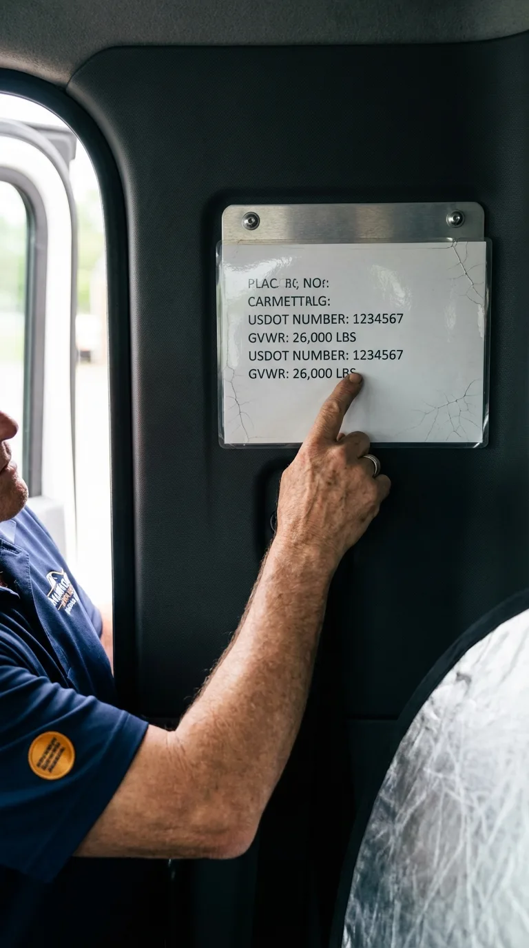 USDOT licensing placard verification in Nashville
